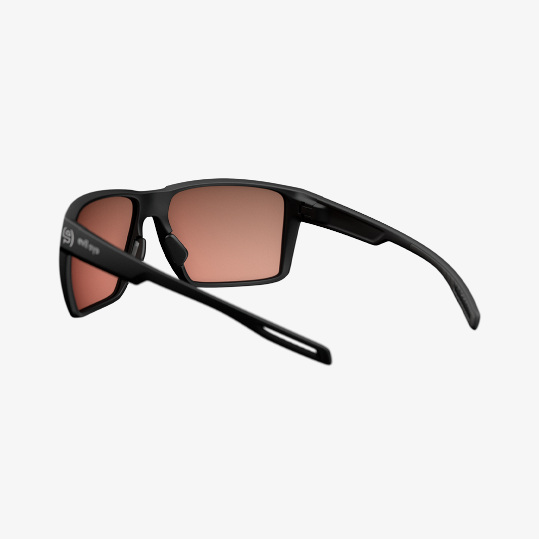 evil eye Seaside / Black Matt LST Active Blue Mirror Rückansicht