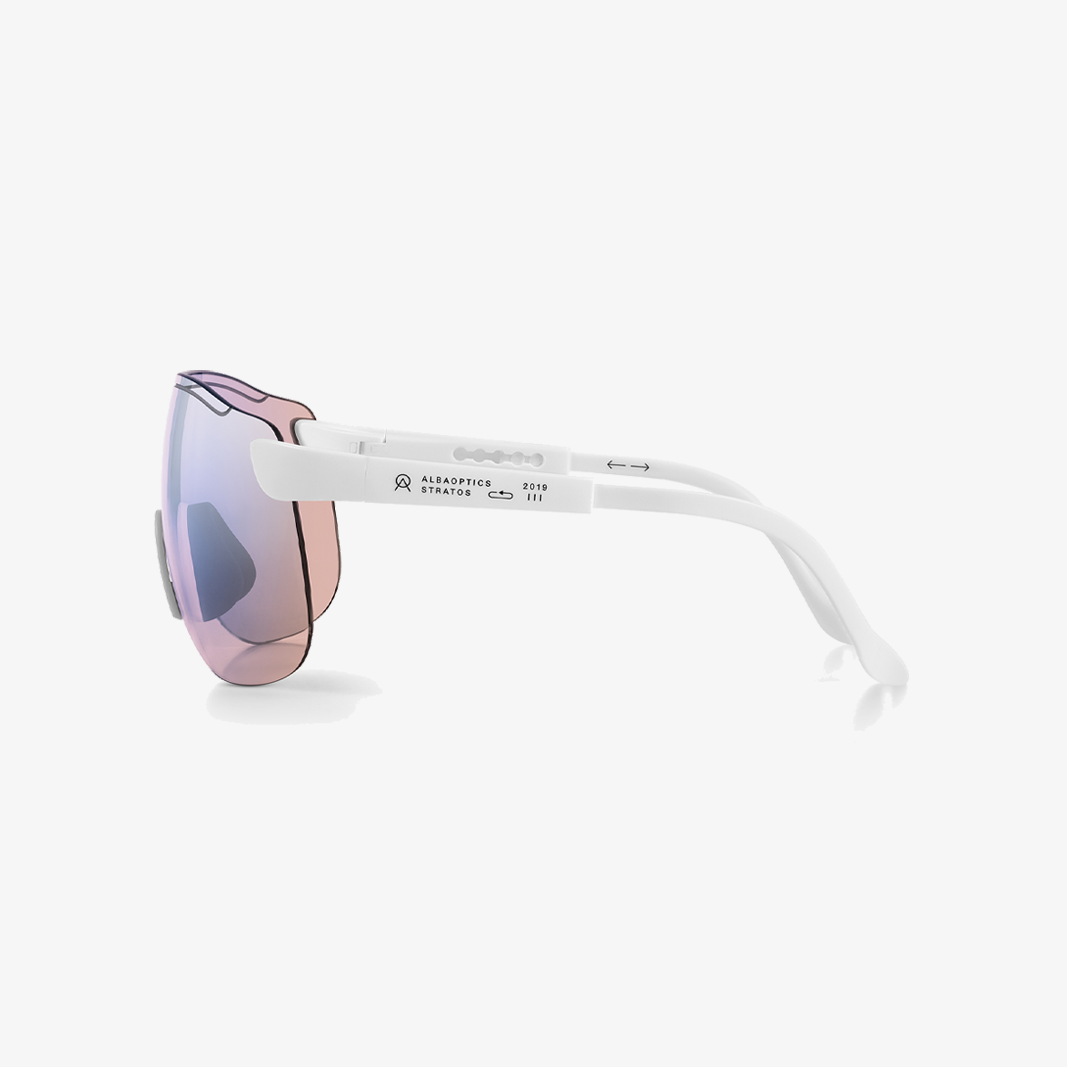 Alba Optics Stratos White / VZUM™ F-Lens FLM Photochromic Seitenansicht